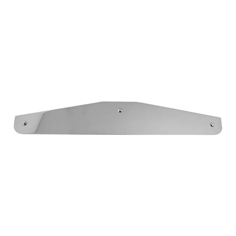 30171 SS 24" X 4" Bottom Mud Flap Plate with 3 Holes & Hardware  w/o Backing Plate Dark Gray