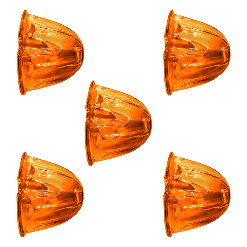 Watermelon Glass Marker Light Lens - Amber (5 Pcs)