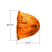 Watermelon Glass Marker Light Lens - Amber (5 Pcs)