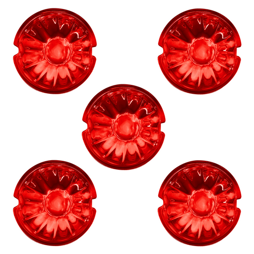 Watermelon Glass Marker Light Lens - Red (5 Pcs)