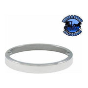 Stainless Steel Low Profile 3/8" tall Cab Light Bezel #30317 watermelon Gray