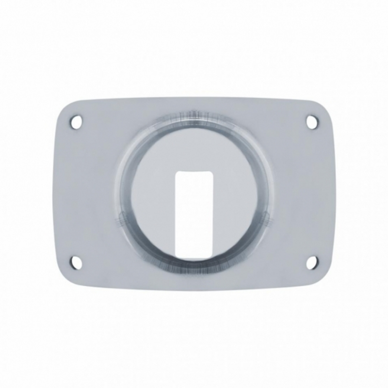 Stainless Peterbilt Headlight Inner Mounting Base Plate