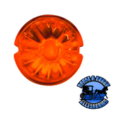 Watermelon Glass Marker Light Lens - Dark Amber watermelon glass lens Orange Red