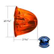 Watermelon Glass Marker Light Lens - Dark Amber watermelon glass lens Dark Slate Gray