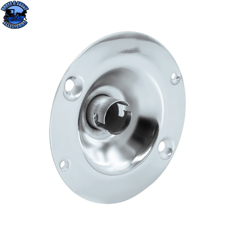 UP-30538-1 Chrome Cab Light Set Bracket Bulb Holder Plate - 1 Filament