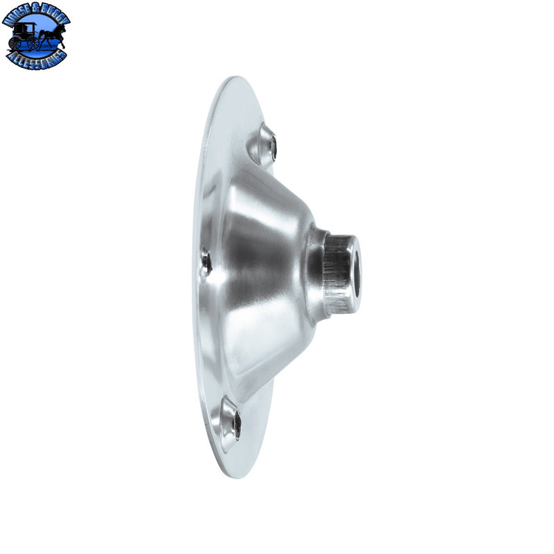 UP-30538-1 Chrome Cab Light Set Bracket Bulb Holder Plate - 1 Filament