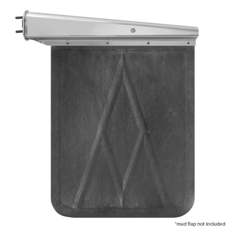 30586 SS SPRING LOAD MUD FLAP HANGER FOR PETE, STRAIGHT, 2INCH BOLT Dark Slate Gray