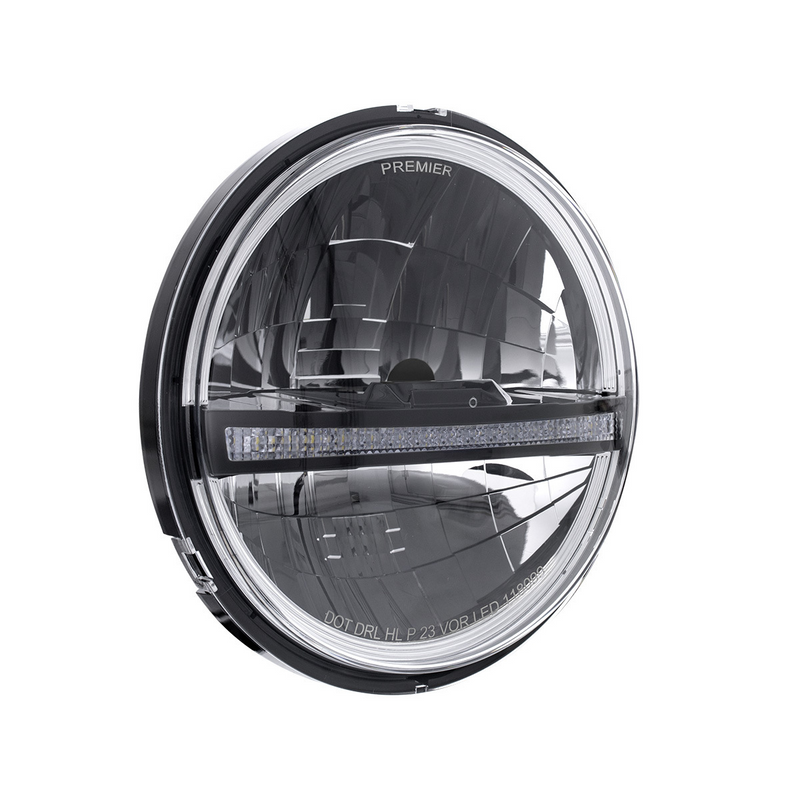 ULTRALIT - 20 High Power LED 5-3/4" Headlight With LED DRL/Position Light - Black
