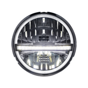 ULTRALIT - 20 High Power LED 5-3/4" Motorcycle Headlight With LED DRL/Position Light - Black