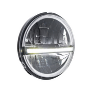 ULTRALIT - 20 High Power LED 5-3/4" Motorcycle Headlight With LED DRL/Position Light - Black