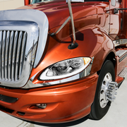 Chrome LED Headlight With LED Light Bar & Turn Signal For 2006-2017 International Prostar-Driver