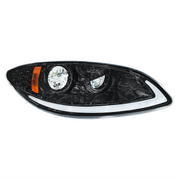Blackout LED Headlight With LED Light Bar & Turn Signal For 2006-2017 International Prostar-Passenger