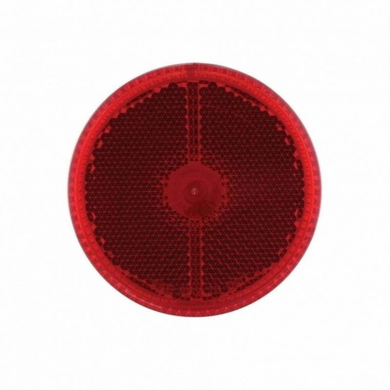 UP-31059RK 2-1/2" Round Reflectorized Light Kit (Clearance/Marker) - Red Lens