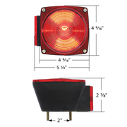 Under 80" Wide Combination Trailer Light Without License Light (50 Pcs)