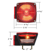 Under 80" Wide Combination Trailer Light With License Light (50 Pcs)