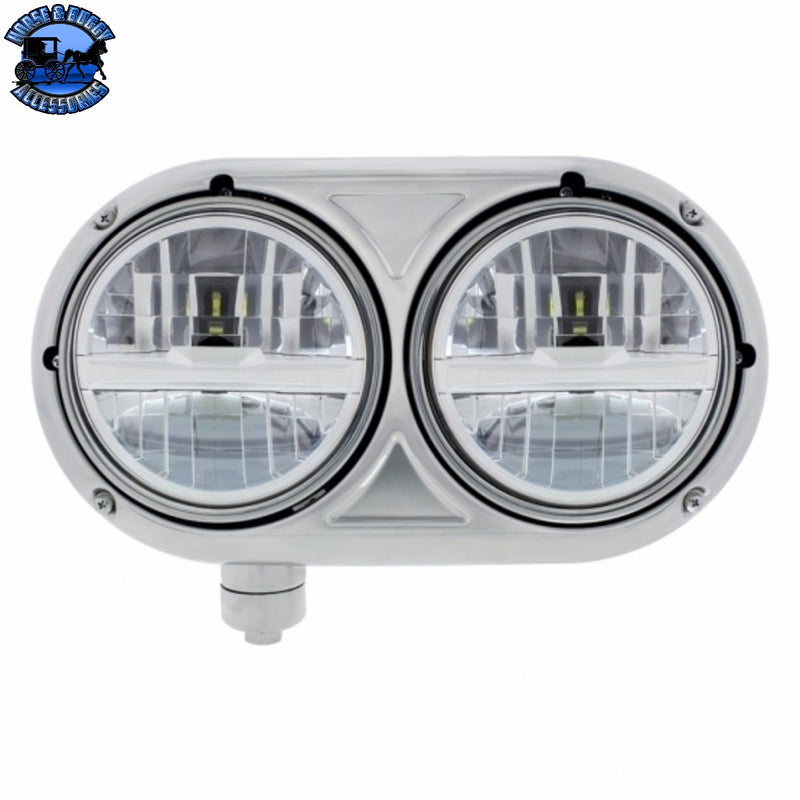 ULTRALIT - Faro delantero de 8 LED de alta potencia de 5-3/4" - Plata #31201
