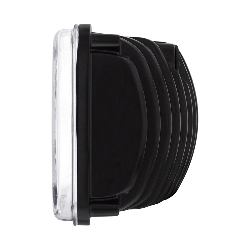 LED 4" X 6" Headlight w/ Dual Function 6 Amber LED Position Lights - High Beam