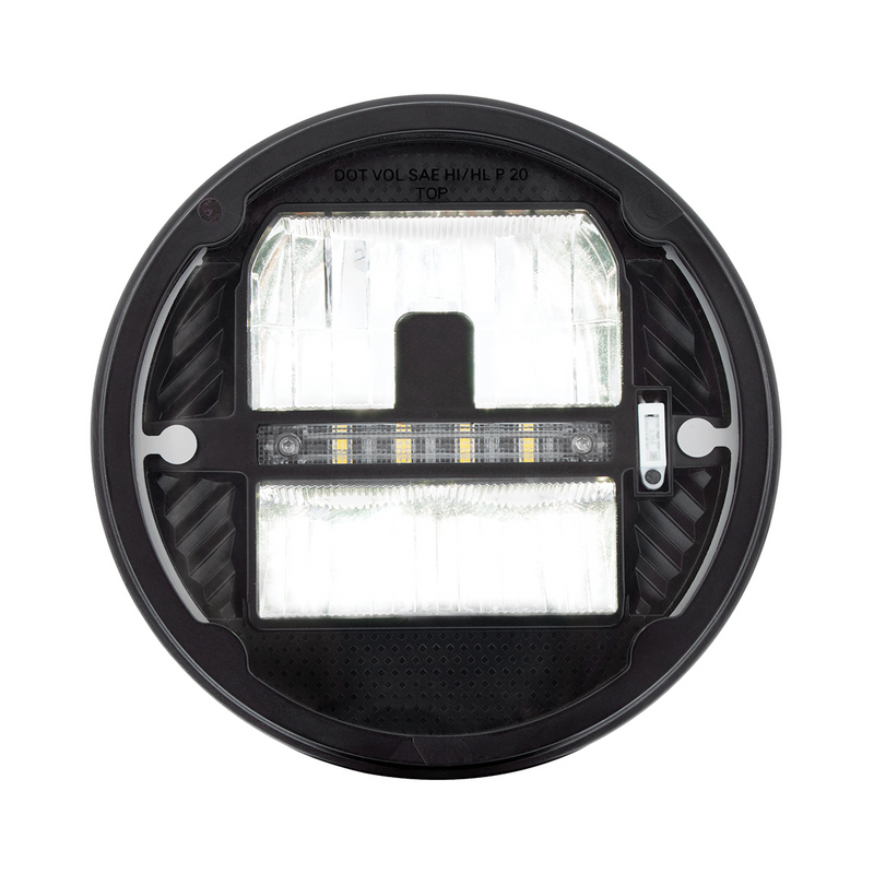 ULTRALIT - Heated 7" LED Headlight With White Position Light