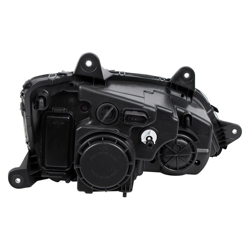 Chrome Projection Headlight With LED Turn Signal & Position Light For 2008-2017 Kenworth T660 - Passenger #32780 HEADLIGHT Black