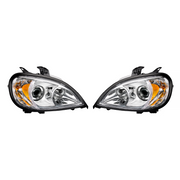 Chrome Projection Headlight Set For 2001-2020 Freightliner Columbia (Pair)
