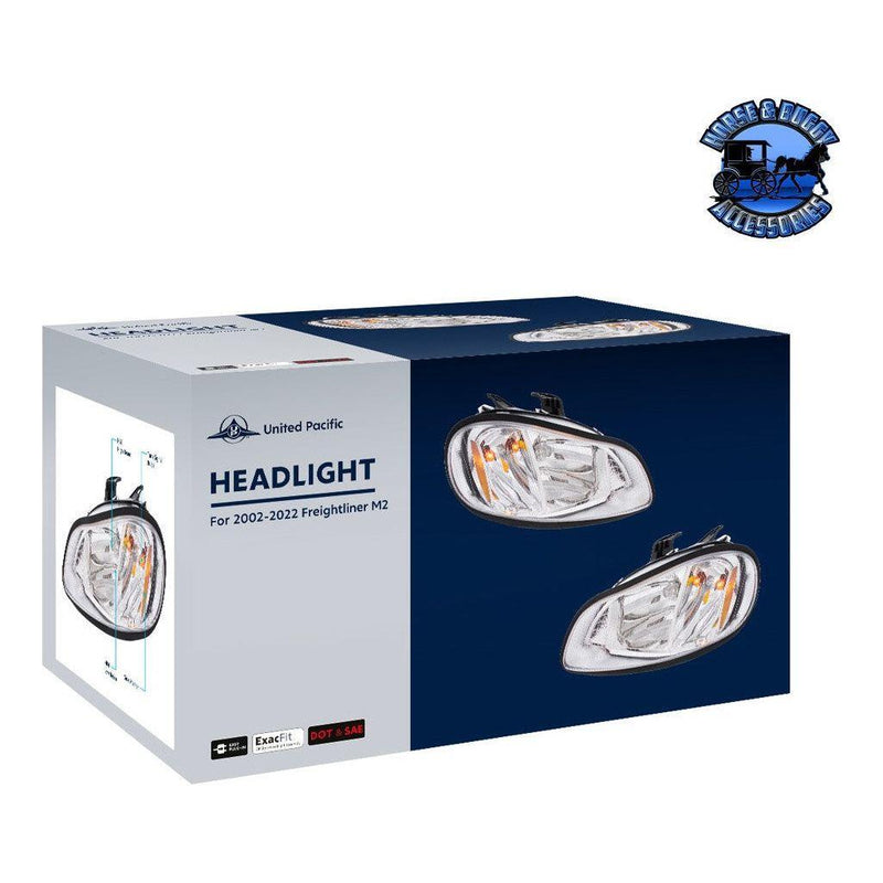 Headlight For 2002-2024 Freightliner M2 (Choose Side) HEADLIGHT DRIVER SIDE,PASSENGER SIDE Light Gray