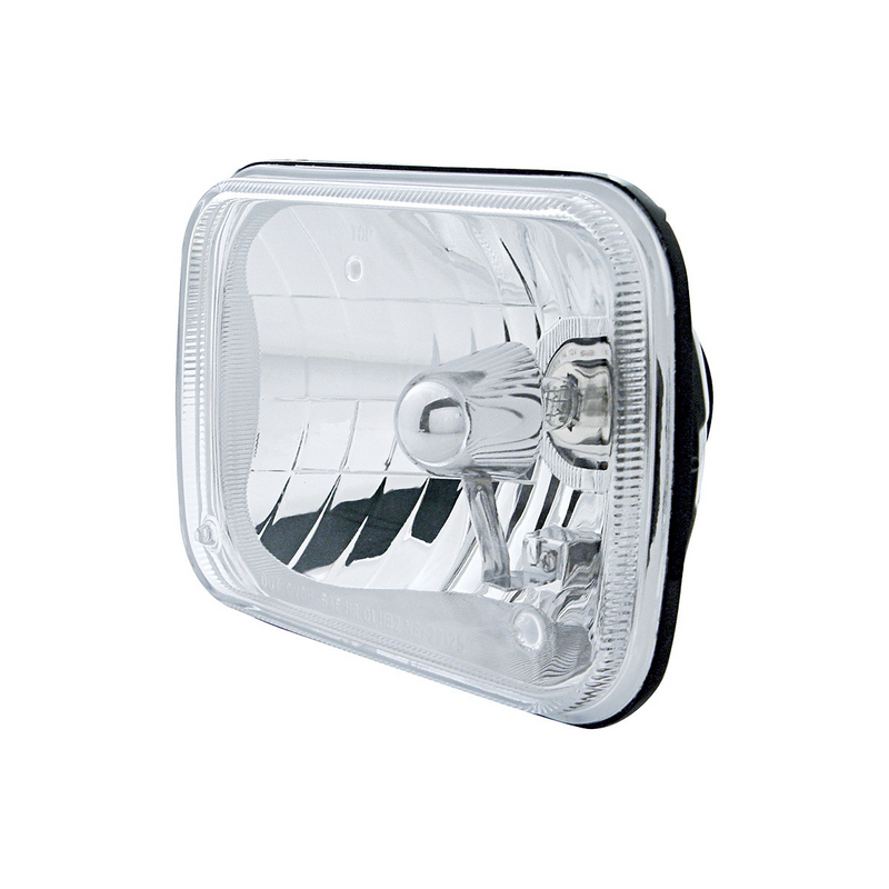 ULTRALIT - 5" X 7" Crystal Rectangular Headlight, Glass Lens