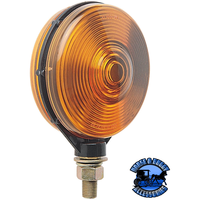 313AA 4.125" Amber/Amber Incandescent Stop/ Turn, Double-Face, Round Sienna