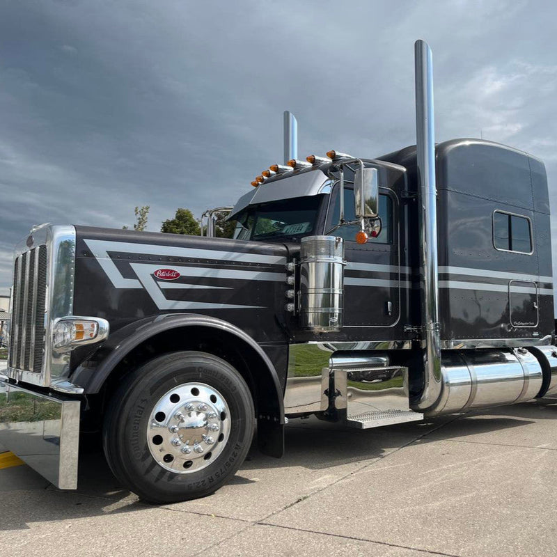 107A-030-1103 7"x30" Mitered Exhaust Stack Light Slate Gray