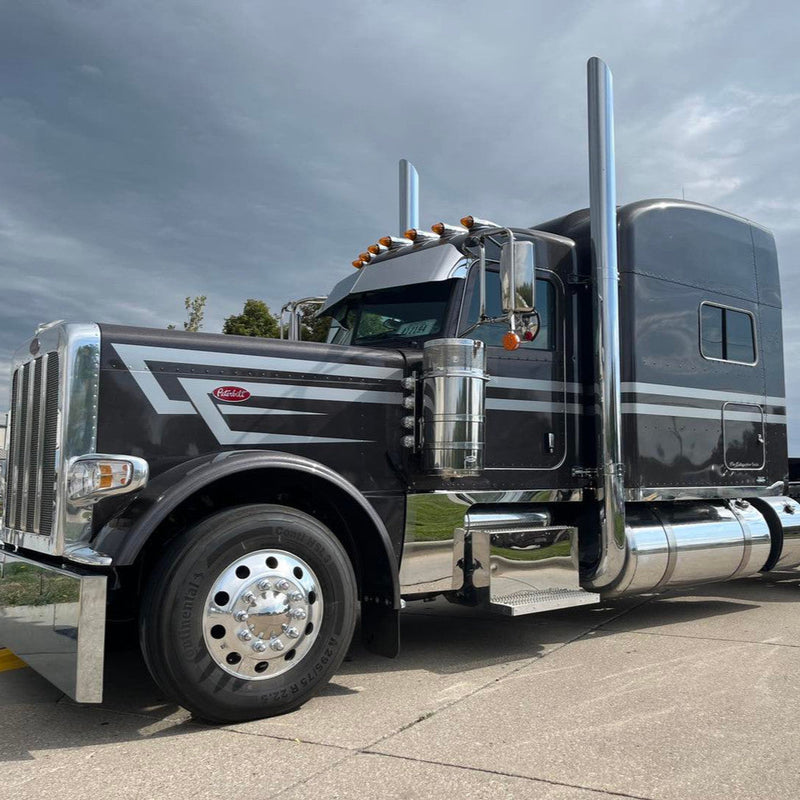 107A-044-1103 7"x44" Mitered Exhaust Stack Dark Gray