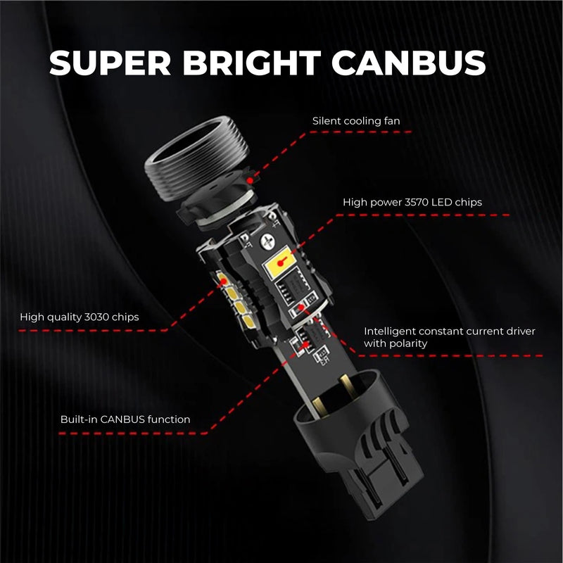 SB-3156-RXP-T 3156 CANbus LED Bulb - 28W - 2,500 Lumens - Red
