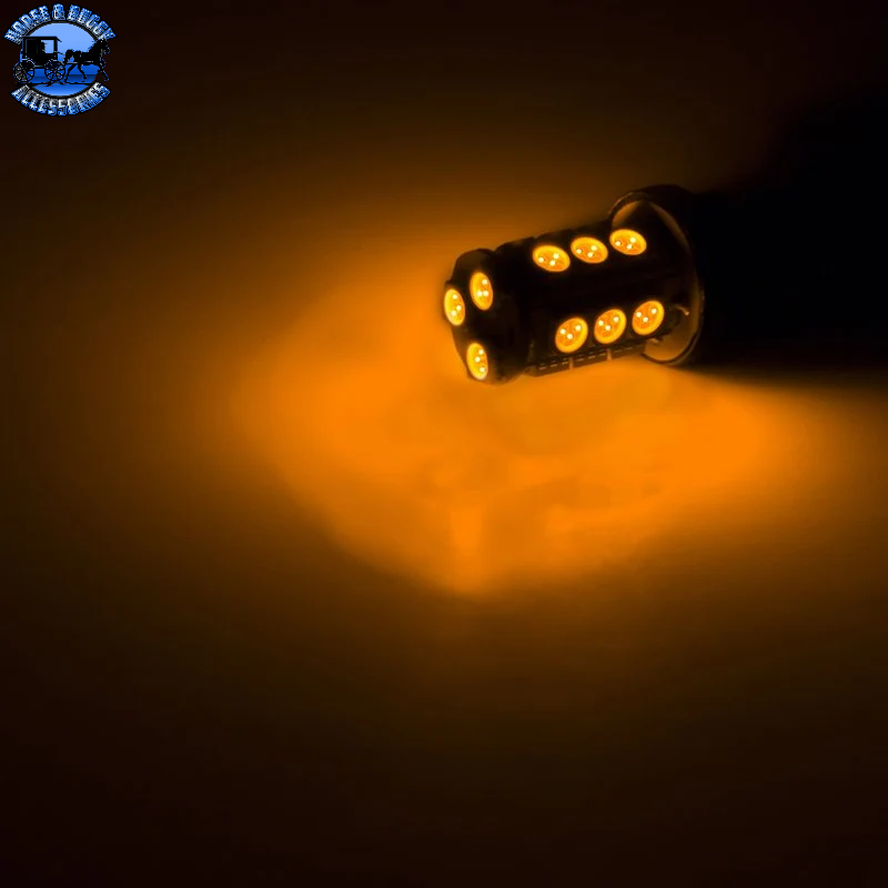 SB-3157-A18-T-CK 3157 CK AMBER LIGHT BULB; DUAL INTENSITY 18 SMD LEDS
