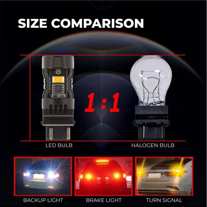 3157-RXP-T 3157 CANbus LED Bulb - 28W - 2,500 Lumens - Red