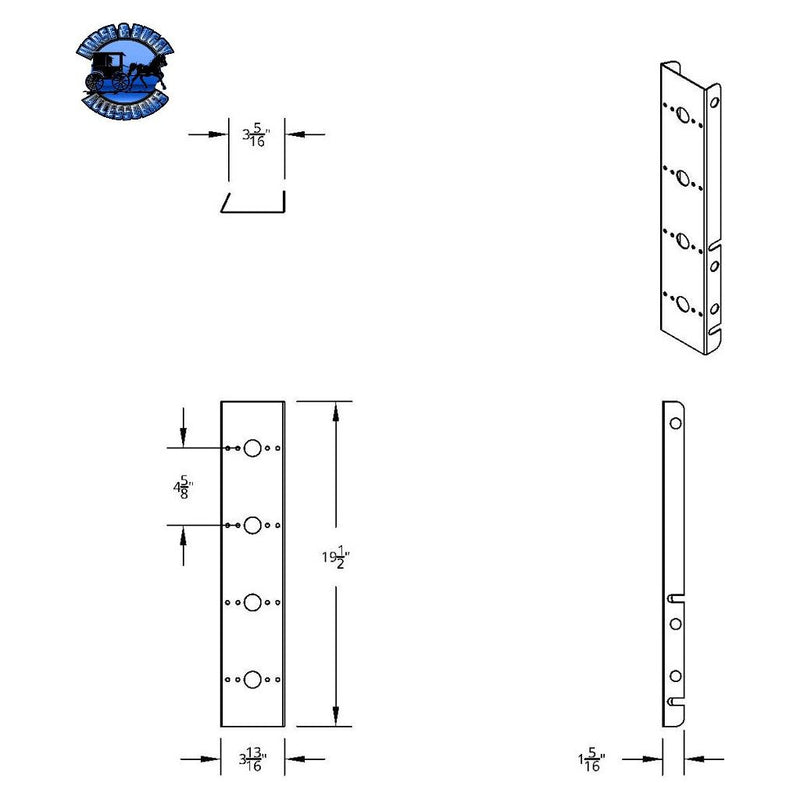 SS Front Air Cleaner Bracket 8X 17 LED Watermelon Lights For Peterbilt-Amber LED & Lens (Pair) #31974 watermelon sealed led Black