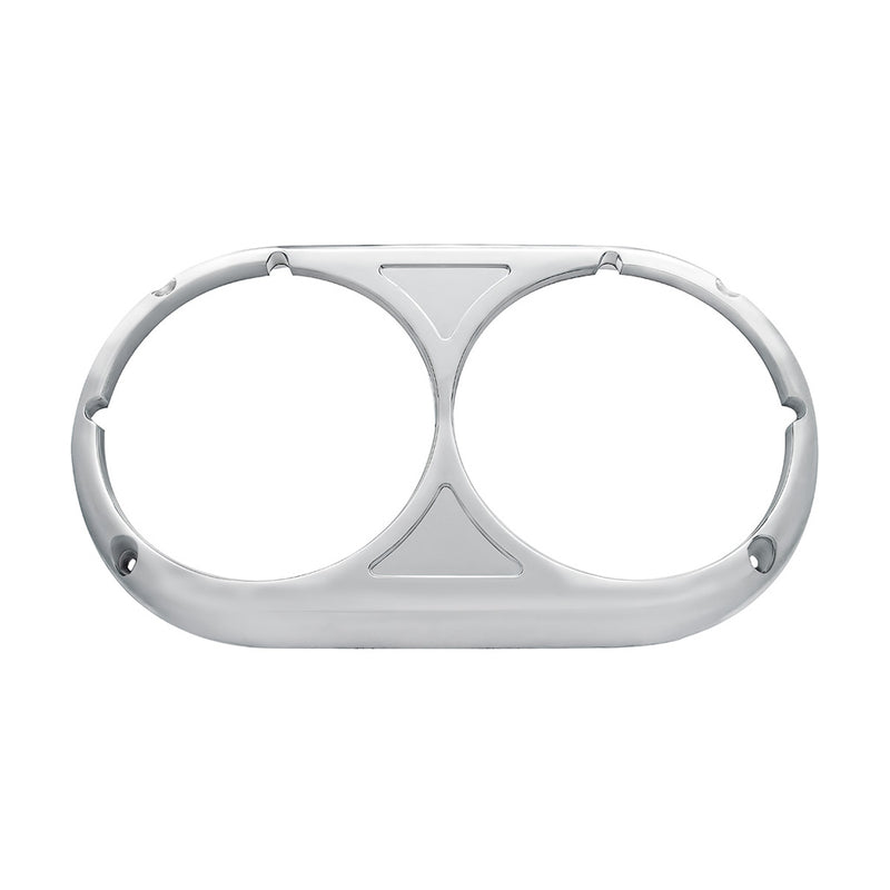 PETERBILT 359 STAINLESS HEADLIGHT BEZEL - ORIGINAL STYLE (BULK) #32192b Headlight Bezel Light Gray