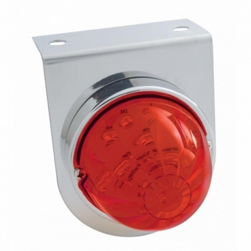 UP-32319 Stainless Light Bracket With 17 LED Watermelon Light - Red LED/Red Lens