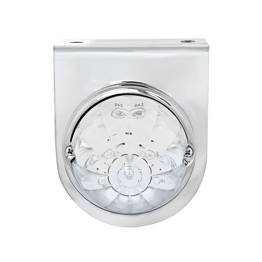 UP-32320 Stainless Light Bracket With 17 LED Watermelon Light - Amber LED/Clear Lens