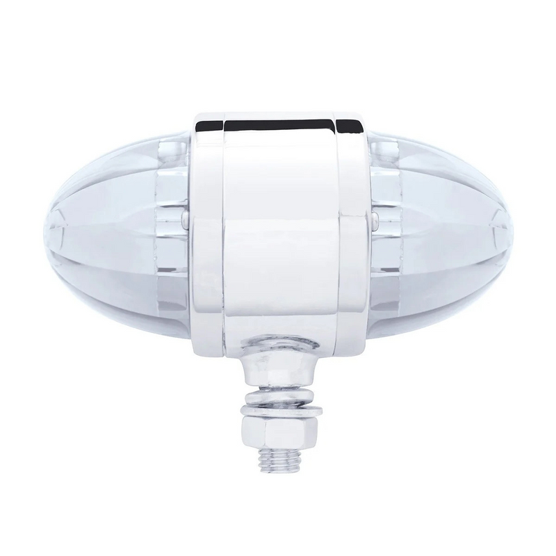 UP-32328 17 LED Watermelon Double Face Light W/Chrome Housing - Red LED/Red Lens