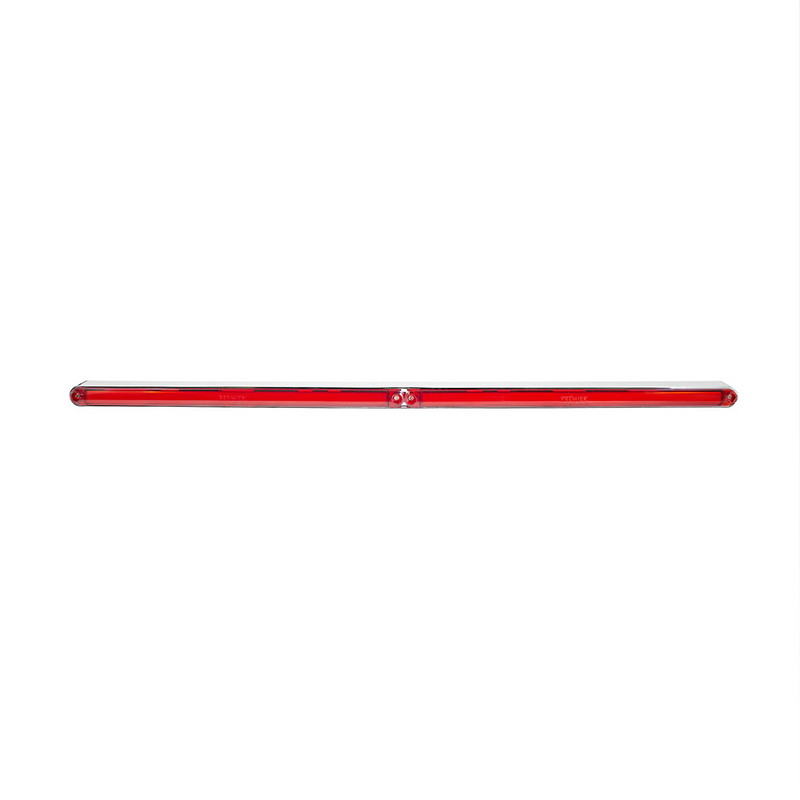 Dual 24 LED Dual Function 12" GloLight Bar With Bezel - Red LED/Red Lens