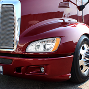 Chrome Full LED Projection Headlight With Turn Signal & Position Light Bar For 2008-2017 Kenworth T660 - Driver