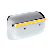 24 LED GloLight Rear Headlight Housing Cover For 2008-2023 Peterbilt 389 (Driver)- Amber LED/Clear Lens
