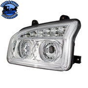 11 LED Headlight For 2015-2024 Kenworth T880 (Choose Side) (Choose Color) Headlight Driver / Chrome,Driver / Black,Passenger / Chrome,Passenger / Black Gray