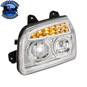 11 LED Headlight For 2015-2024 Kenworth T880 (Choose Side) (Choose Color) Headlight Driver / Chrome,Driver / Black,Passenger / Chrome,Passenger / Black Light Gray