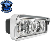 High Power Heated 10 LED Headlight With LED Turn & DRL (Choose Side) (Choose Color) headlight Driver / Black,Driver / Chrome,Passenger / Black,Passenger / Chrome Light Gray