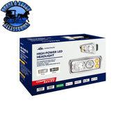 High Power Heated 10 LED Headlight With LED Turn & DRL (Choose Side) (Choose Color) headlight Driver / Black,Driver / Chrome,Passenger / Black,Passenger / Chrome Light Gray