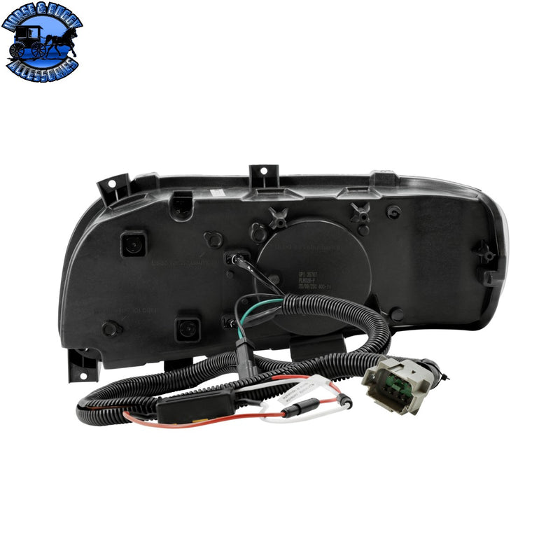 High Power 10 LED Headlight With 10 LED Turn & 100 LED Halo For 2008-2024 Peterbilt 389 (Choose Side and Color)