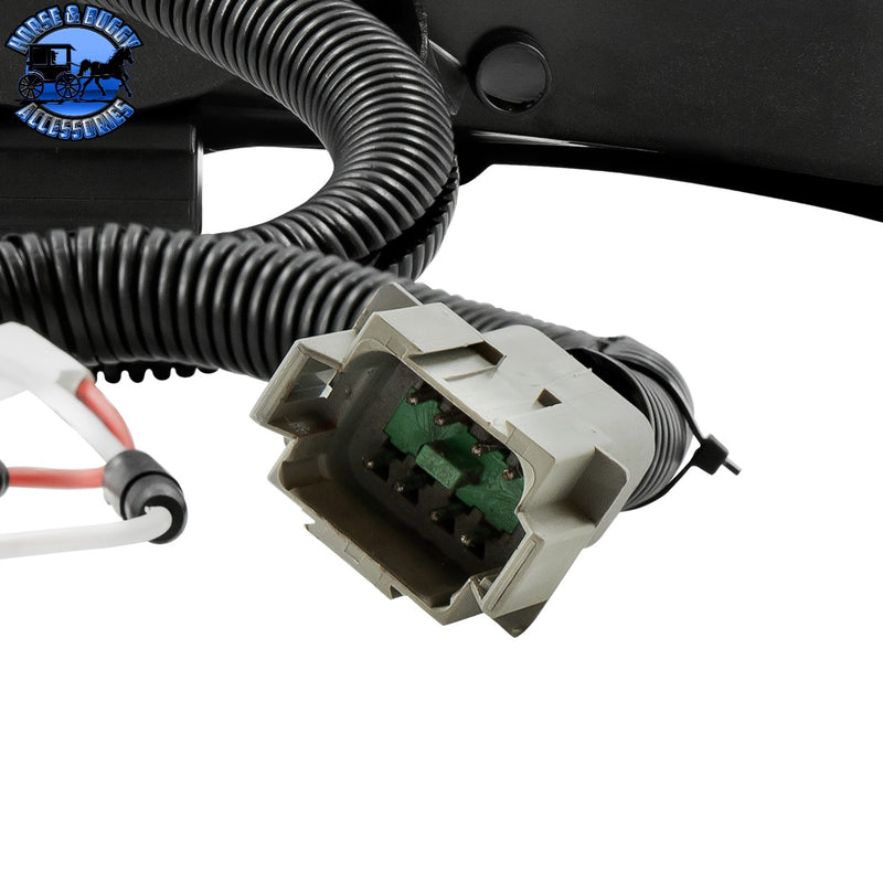 High Power 10 LED Headlight With 10 LED Turn & 100 LED Halo For 2008-2024 Peterbilt 389 (Choose Side and Color)