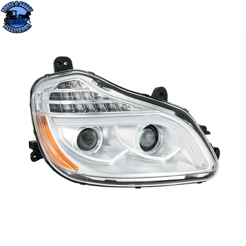 Chrome 8 LED Projection Headlight For 2013-2021 Kenworth T680-Passenger #32905