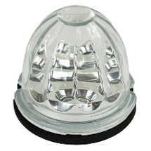Gray Legendary 3 Inch Watermelon Light, Stud Mount - Red LED / Clear Glass Lens 09-160106321 watermelon sealed led
