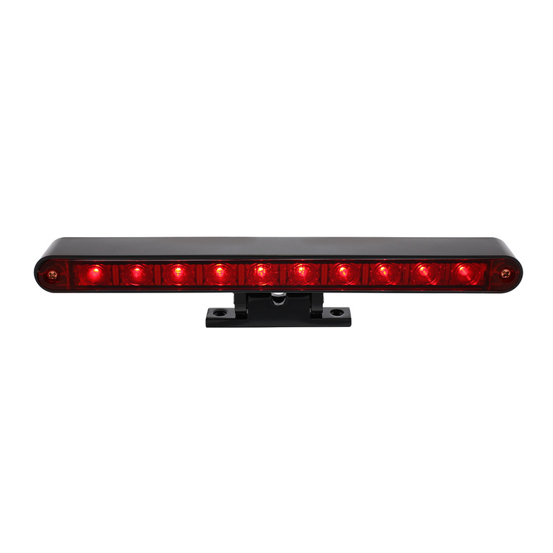 10 LED Dual Function 3rd Brake Light With Black Swivel Pedestal Base - Red LED/Red Lens
