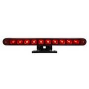 10 LED Split Function 3rd Brake Light With Black Swivel Pedestal Base - Red LED/Red Lens